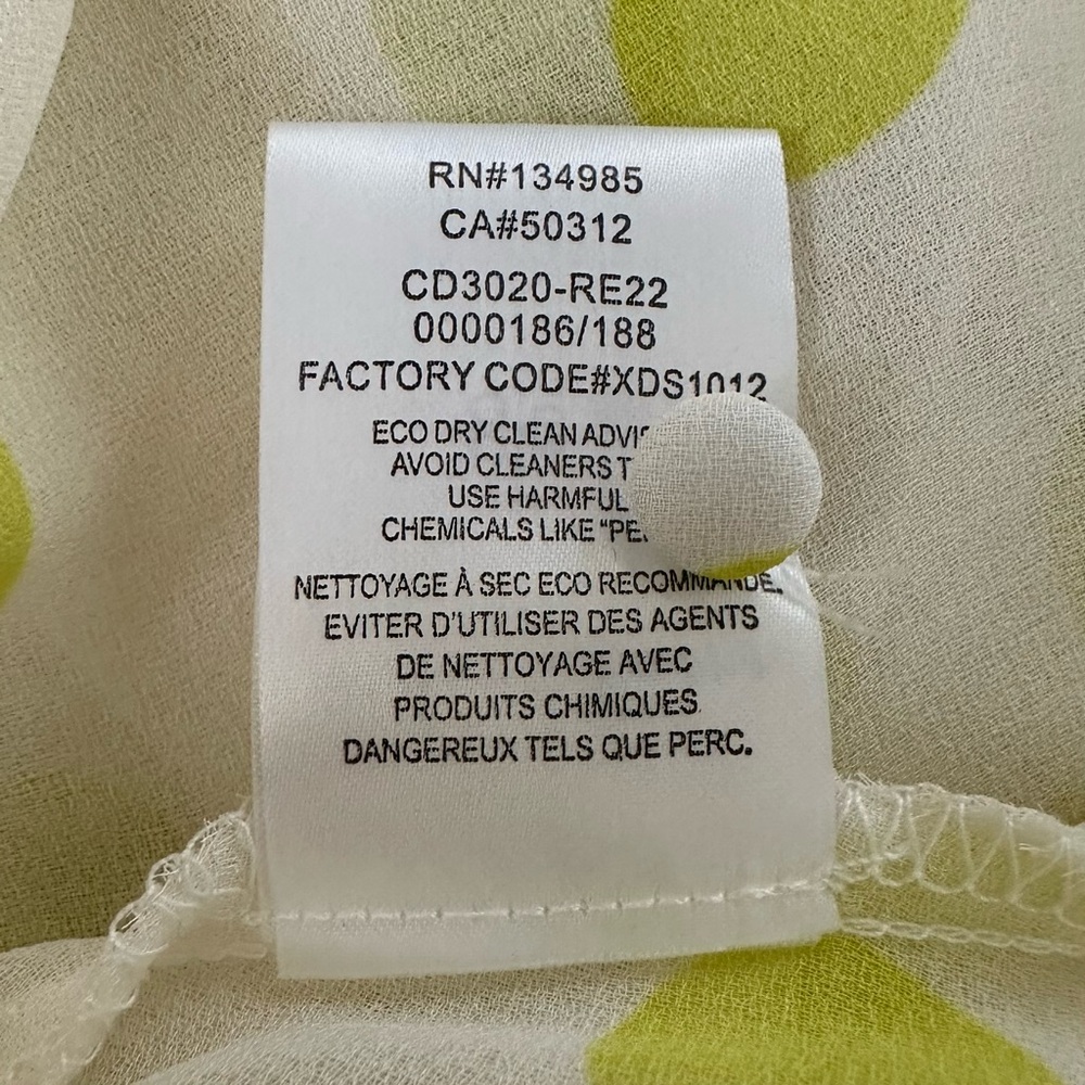 NWT For Love & Lemons Megan Maxi Dress Cover Up Yellow Polka Dot– Size XS - Picture 10 of 10